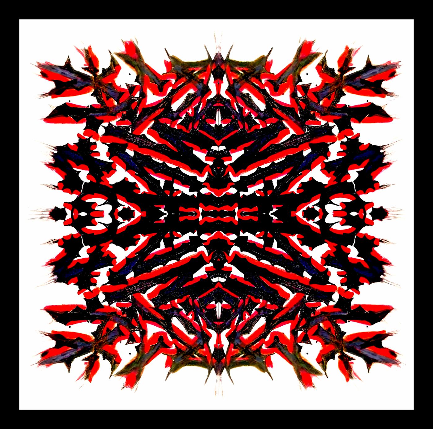 Résister fractaliser — Sketch graffiti papier modifier par ordi 10h de travail — œuvre de Edln23