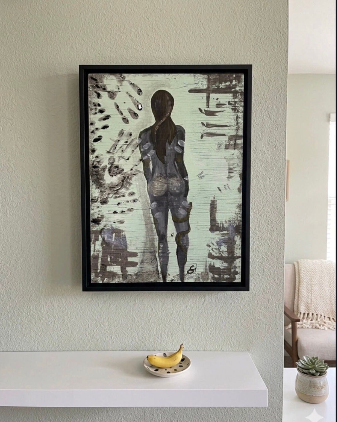 Against The Grain 20 L x 16 W — Plywood — œuvre de Shayla layla