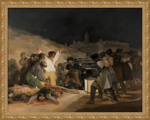 El tres de mayo de 1808 - Francisco De Goya - 1814 — Óleo sobre lienzo — œuvre de Lucie brdt