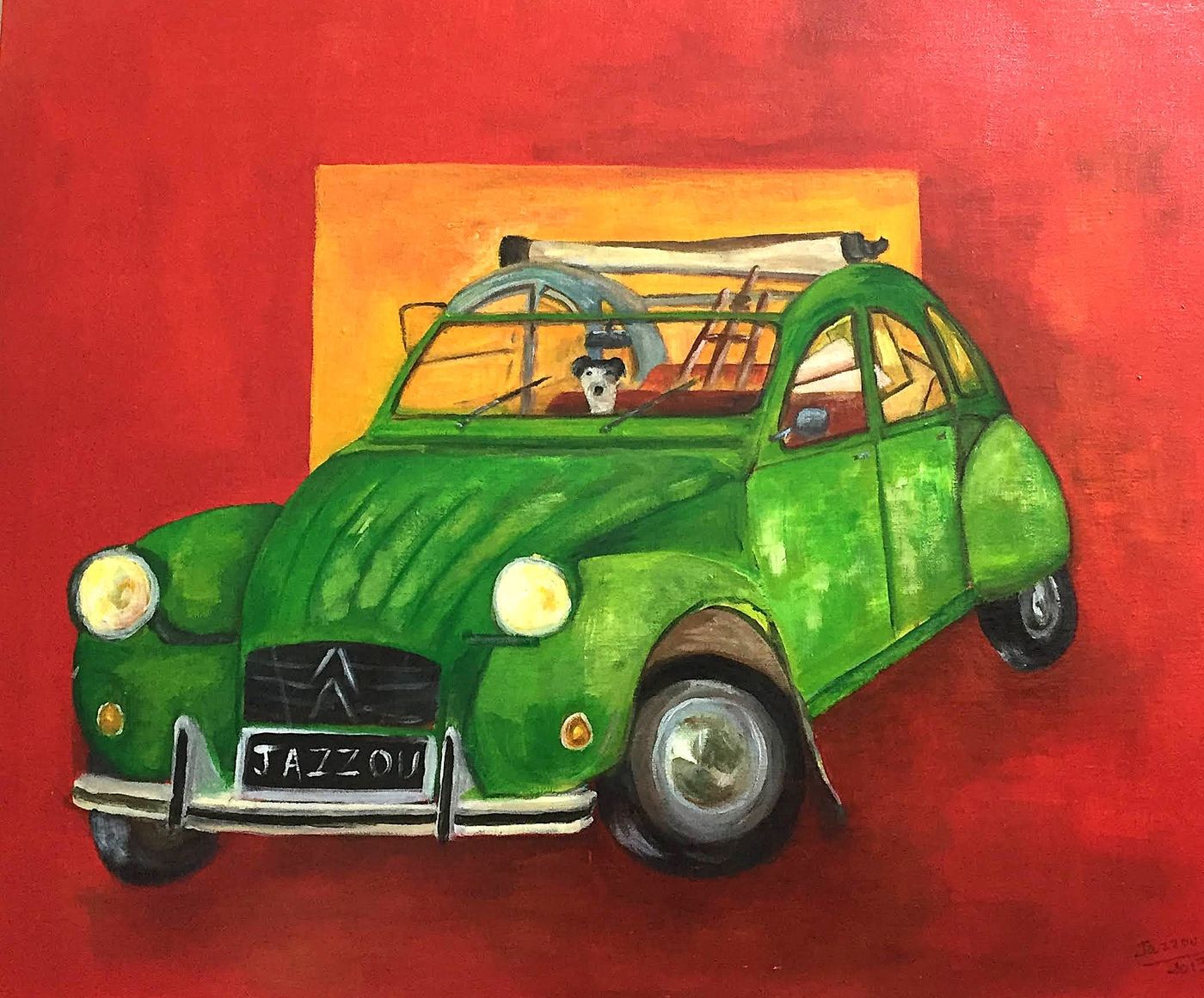 Deudeuche — Huile sur toile, 2013 — œuvre de JAZZ