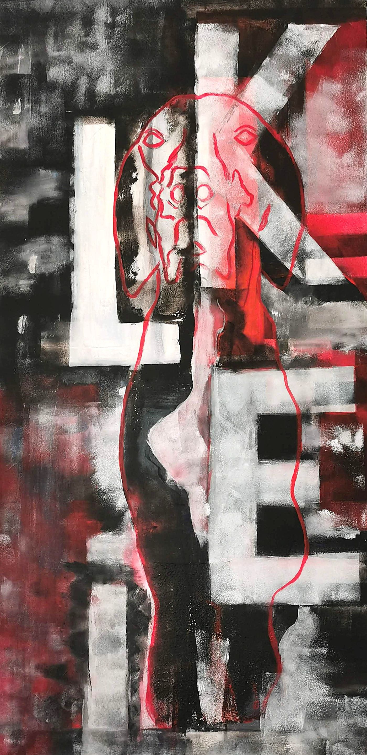 Love Like — Technique mixte, 2025 — œuvre de JAZZ