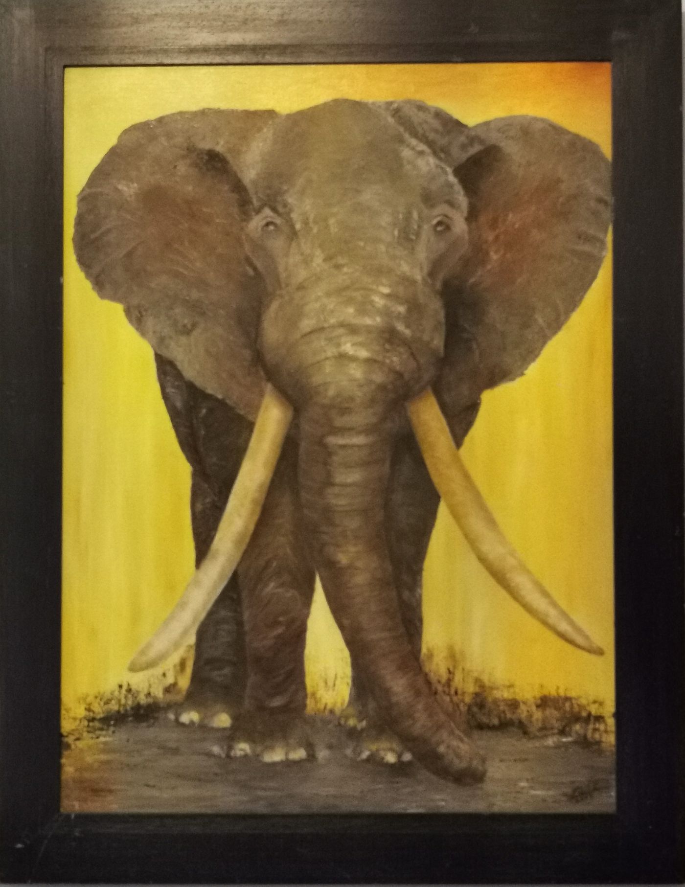 Même pas peur — Huile sur toile, 2007 — œuvre de JAZZ
