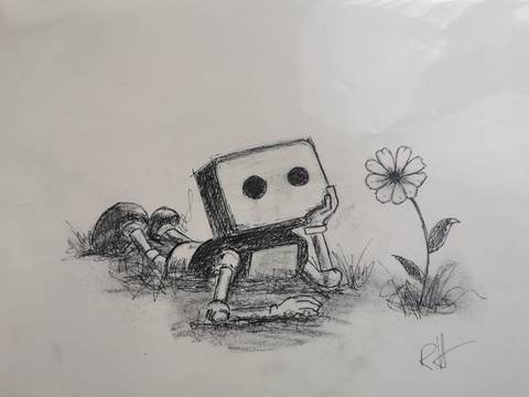 Dessin I-bot heart — œuvre de Rusty-Heart