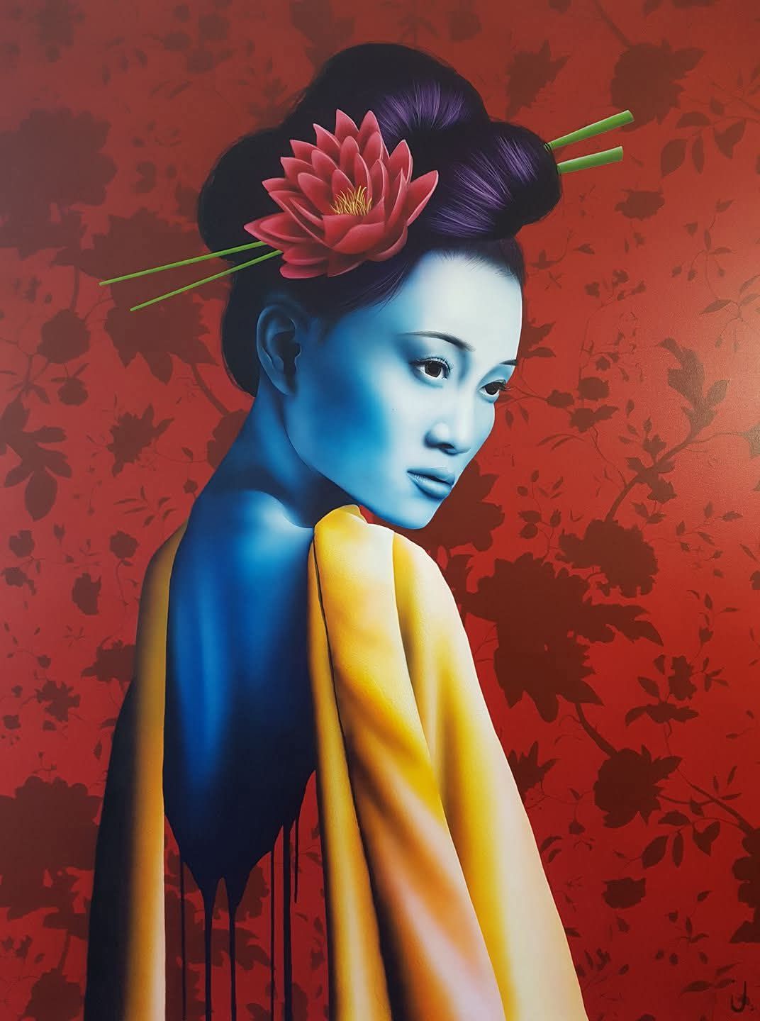 Geisha — Peinture en spray, 2017 — œuvre de Bruere Jérémy