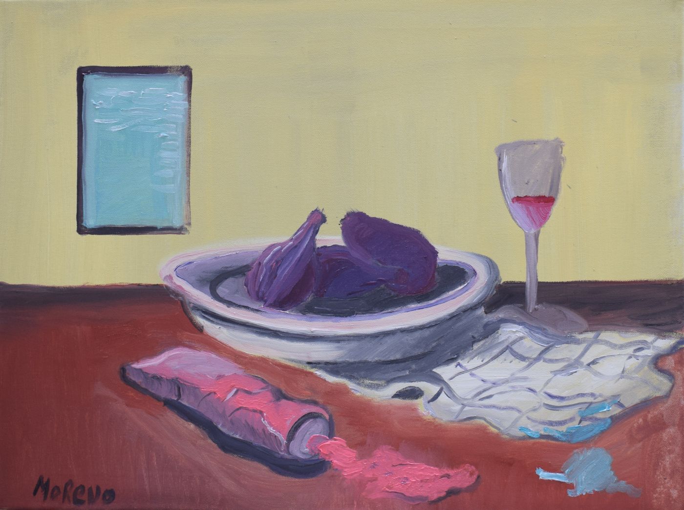 Les figues — Huile sur toile, 2025 — œuvre de Jean-Baptiste Moreno
