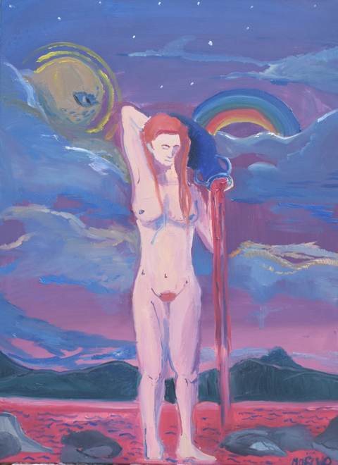 La mer de Vin — Huile sur toile, 2025 — œuvre de Jean-Baptiste Moreno, art Expressionisme, fauvisme, art contemporain