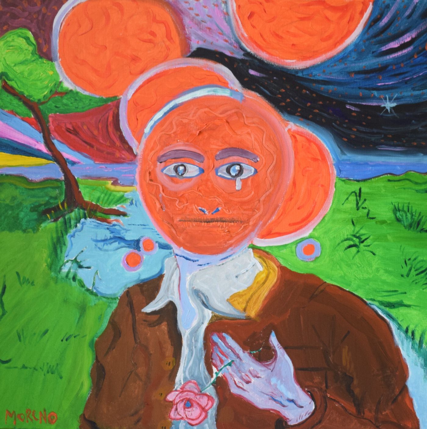 Rupture du ciel — Acrylique sur toile, 2023 — œuvre de Jean-Baptiste Moreno
