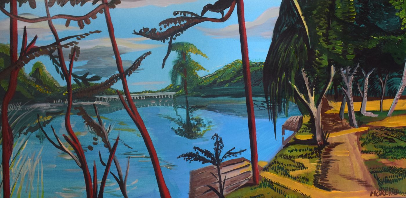 Les branches de sang — Acrylique sur toile, 2023 — œuvre de Jean-Baptiste Moreno