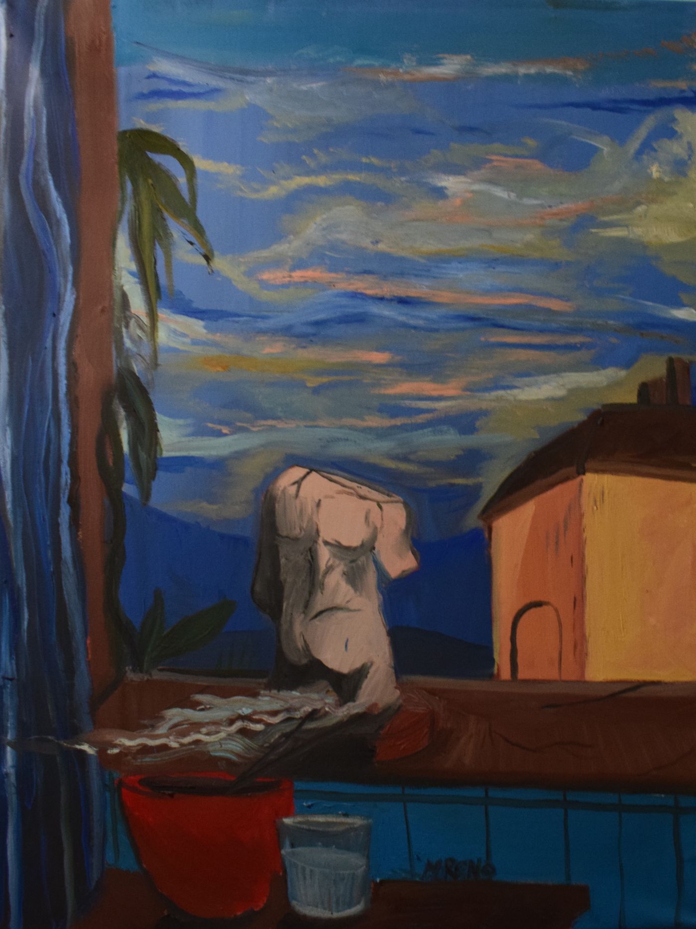 Evasion — Huile sur toile, 2025 — œuvre de Jean-Baptiste Moreno