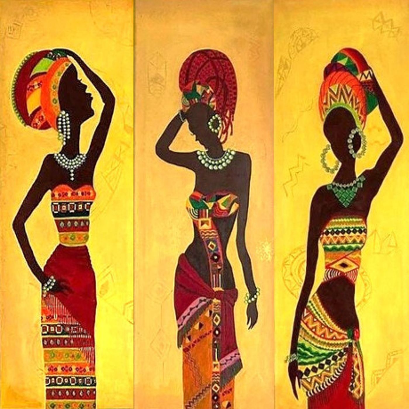 Héritage Africain by Mary G — Acrylique sur toile, 2025 — œuvre de Mary G, art Art figuratif