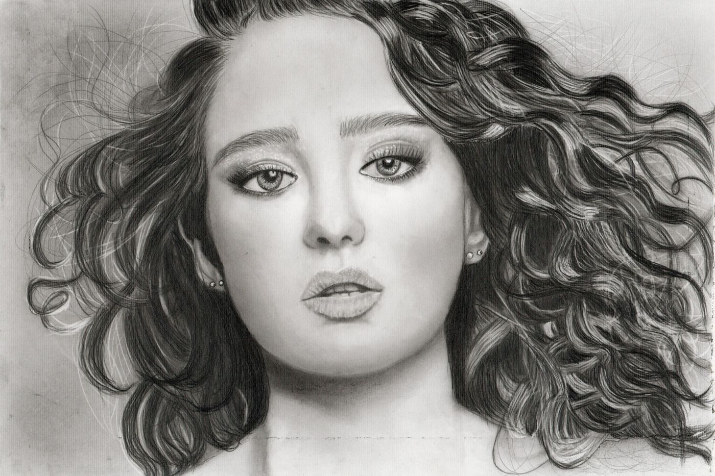 Beauté Éphémère par Mary G — Crayon graphite, 2019 — œuvre de Mary G