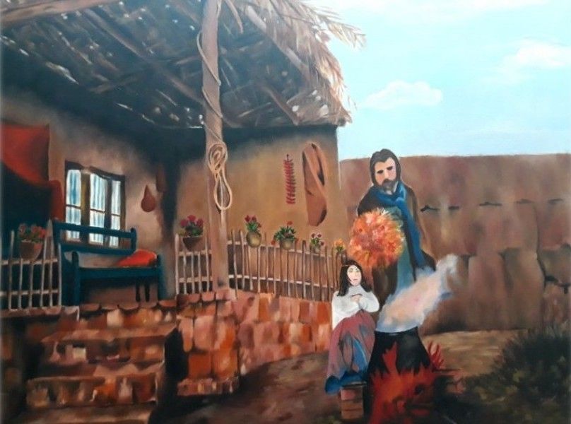 Le Cœur de l'Héritage par Mary G — Huile sur toile, 2015 — œuvre de Mary G